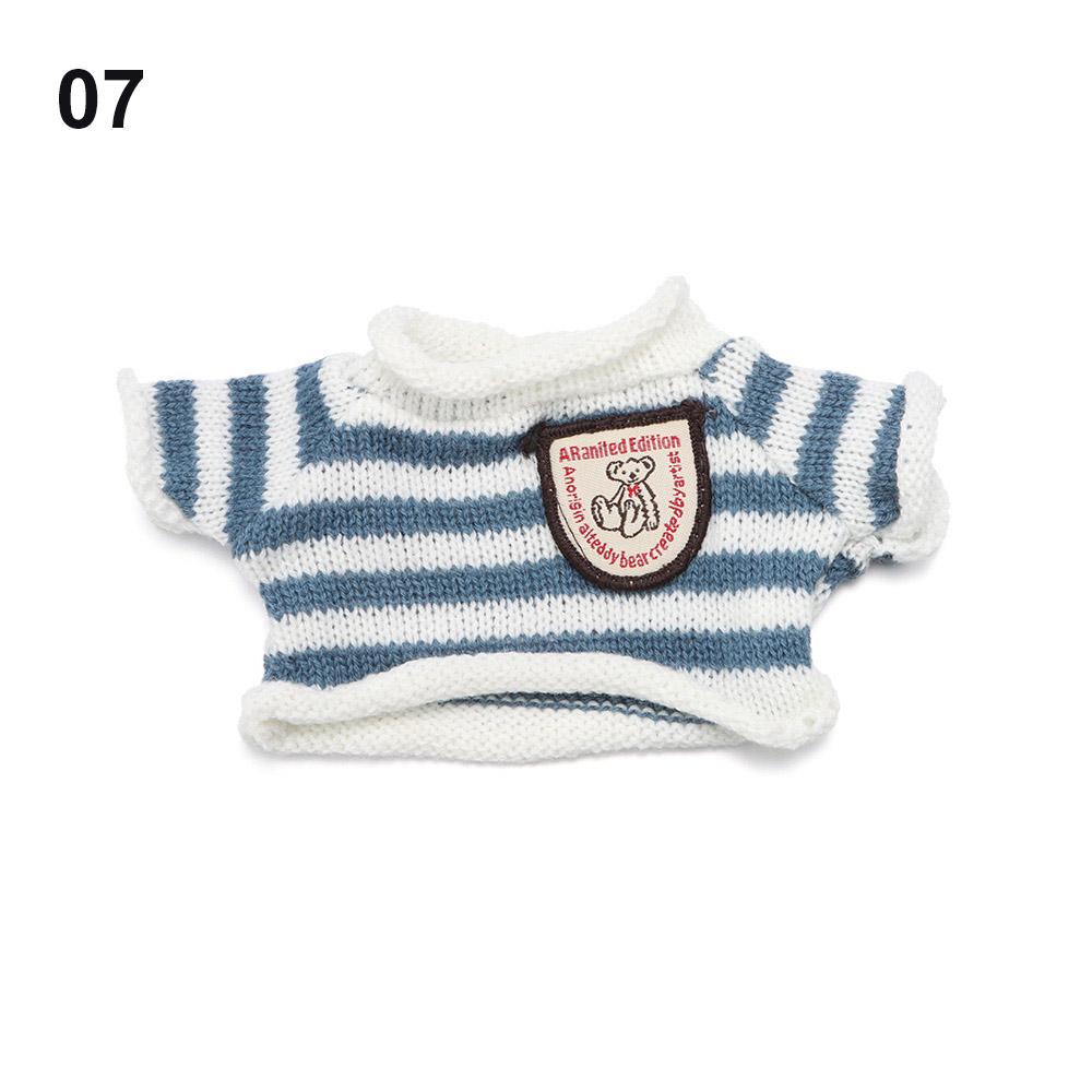 Plush Toy Clothes 30CM Doll Tops Knitted Sweater Hoodie Overalls For Bear Kawaii Mini Yellow Duck Clothes Accessories Kids Toys