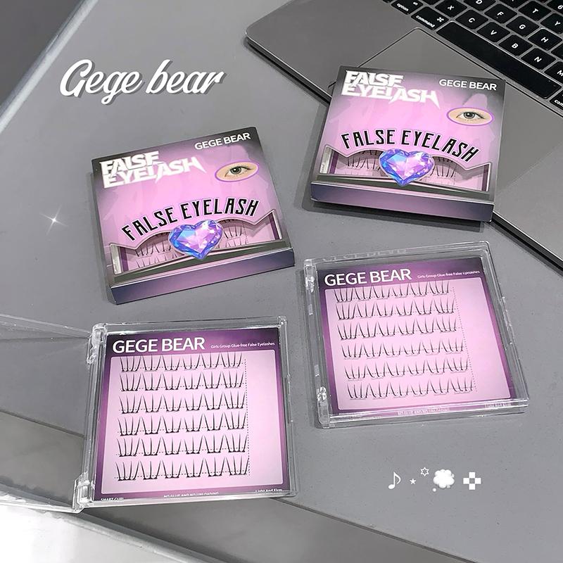 36 Clusters Girl Group Glue-free False Eyelashes, Light And Natural Curling Self-adhesive For Daily Makeup Upper Eyelashes
