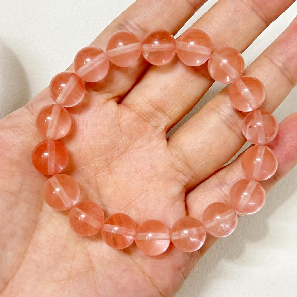 Kristall Perlen Armbänder für Damen 8mm 10mm Runde Perlen Naturstein Chalcedon Armreif Halbedelstein Schmuck Geschenke