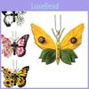 Charming Cartoon Butterfly Car Pendant Acrylic Keychain Festive Tree Decoration