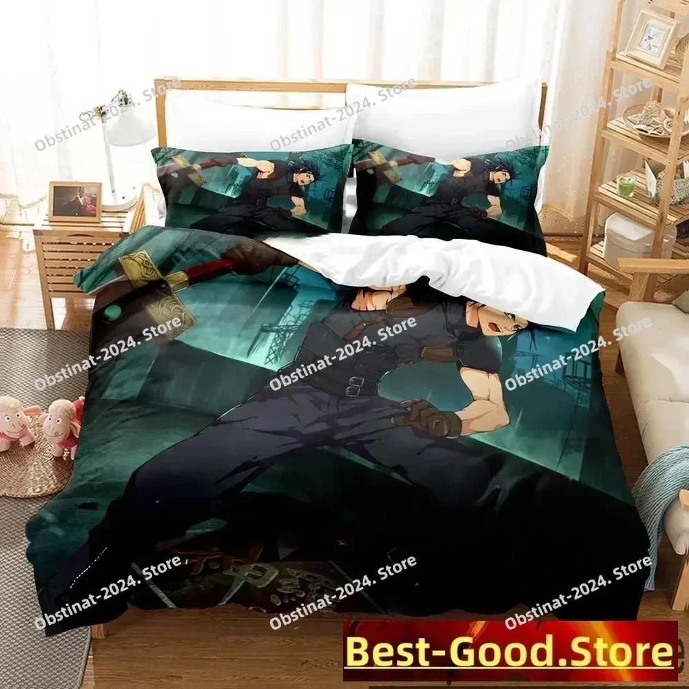 3D Game Crisis Core Final Fantasy VII Bedding Set Printed Single Comforter Duvet Cover Pillow Case 3 Pieces Sets Kids Adult Size