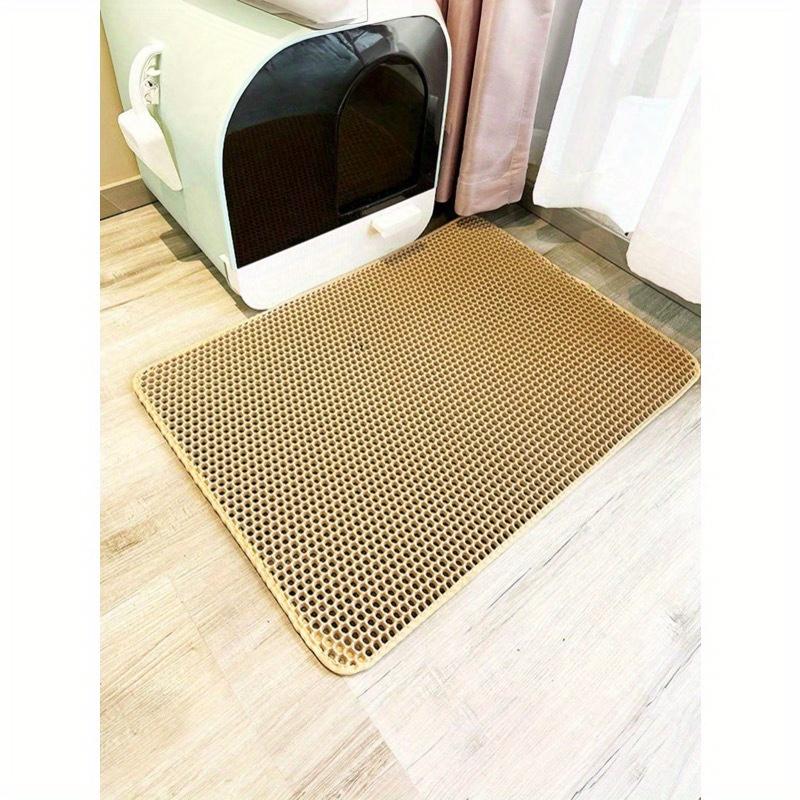 

1 шт. Двухслойный противоскользящий и водонепроницаемый коврик для кошачьего туалета для уборки за питомцем 30X30CM хаки