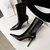 Fashion High Quality Women Ankle Boots Fashion Soft Leather Women Shoes Street Style Pointed Toe Thin Heels Ladies Boots Shoes for Women
