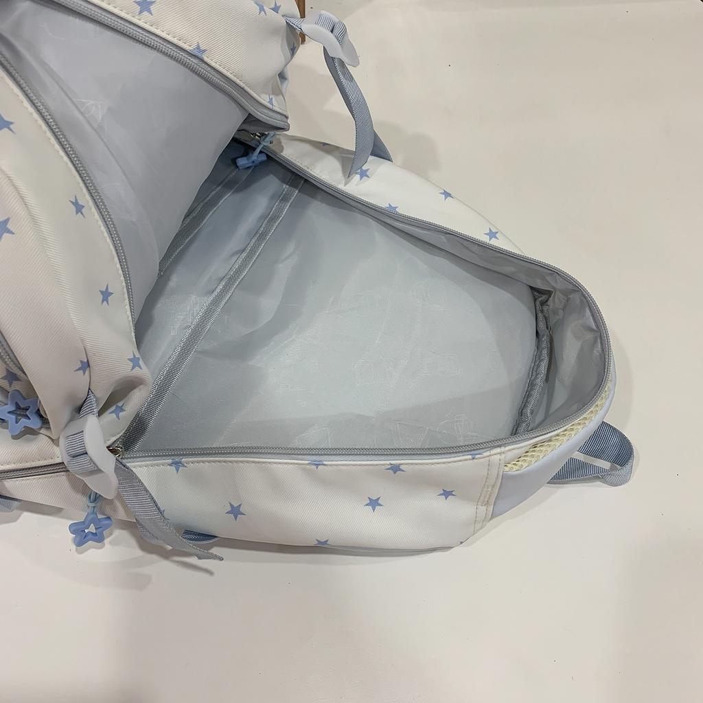 Schultasche1011 neue Schultasche Damen hochwertig Ins College-Stil Milchblau Mittelschülerinnen breiter Schultergurt Rucksack