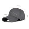 Spring Summer Cap Men's Mesh Breathable Letter Embroidery Baseball Cap Outdoor Sunshade Fishing Cap