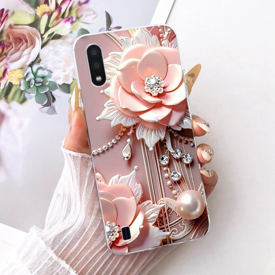 For Samsung Galaxy A01 Case SM-A015F New Luxury Painted Cover Soft Slim Phone Case For Samsung A01 M 01 Galaxy M01 Fundas Bumper