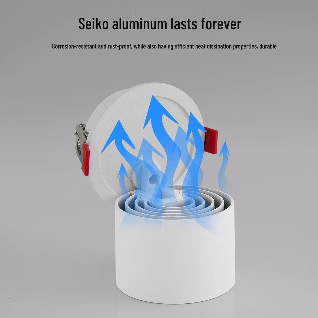 Foldable LED Spotlight: Adjustable Anti-Glare COB Surface Mounted Downlight for Living Room