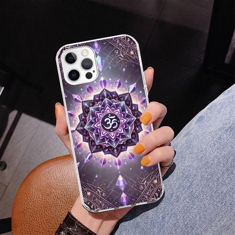 Mandala Chakra Insist Yoga Phnoe Case for Iphone 17 Air 16 16E 11 12 13 Mini 14 Plus 15 Pro Max 7 8 + SE 2020 Phone Cover Coque
