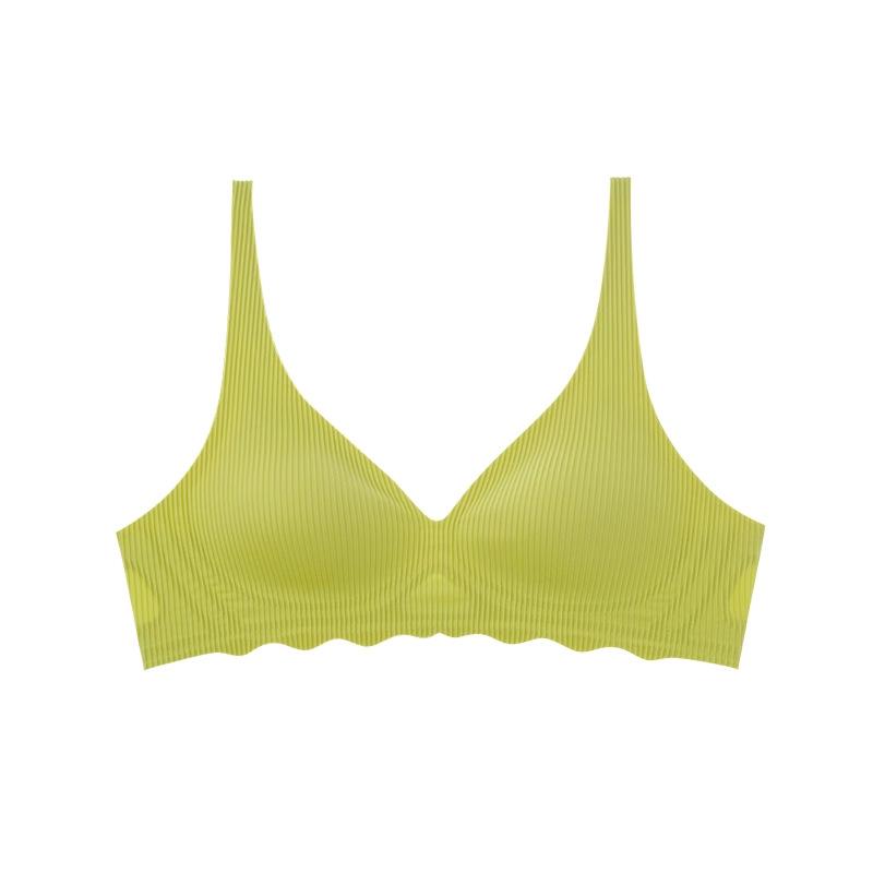 

Small cloud feeling seamless underwear women s small breasts gather, sexy, comfortable and thin, closed secondary breasts Xl fits (80c/80ab) оливковий колір