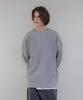AGOD Crew Neck Ribbed Oversized Hacci Knit [Gray]
