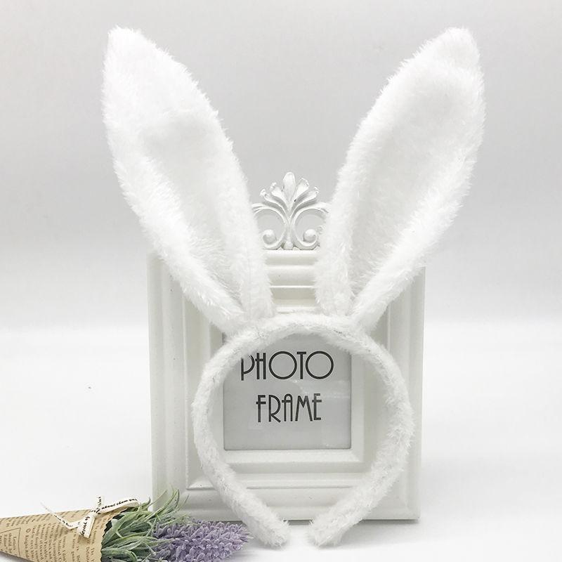 

Плюшевый ободок для волос с кроличьими ушками, фестивальные головные уборы, пасхальный кролик, сексуальный, для праздника, детской Пасхи, дня рождения, Хэллоуина, сувениры для вечеринки Size fits all