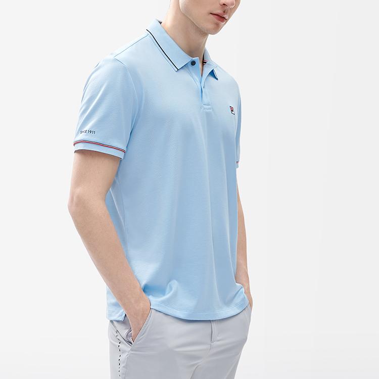 New FILA Polo Shirts Men's Refreshing Blue F11M221121F-LB