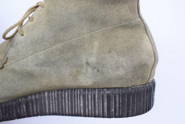 BALLY Włochy Skórzane Krótkie Buty Tyrolskie 24.5 Oliwkowe(UŻYWANY)