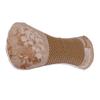 Wormwood Pillow Bone Shaped Reduce Fatigue Promote Circulation Detachable Cleansing Neck Cervical Pillow Coffee Color