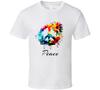Peace Flowers Colorful Pretty Retro Gift Trending T Shirt