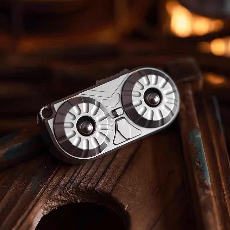 Owl EDC Magnetic Push Slider Stainless Steel Fidget Slider Toy Office Desk Toys ADHD Anxiety Stress Toys For Adult Gift