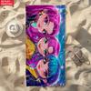 2D Flat 1pc Kpop Combination Beach Towel-Soft,Ultra-Absorbent Microfiber,Lightweight,Perfect for Beach
