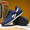 Shuangxing 2024 Men's Breathable Mesh Flyknit Running Shoes - Trendy Soft Sole Sports Sneakers