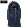 Indigone Denim Gold Hardware Italian Made Trench Coat Coat S IndigoUsed
