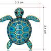 Fashion Creative Turtle Animal Brooch Personality Exaggeration Diamond Drip Badge Retro Pin Accessory Brooch