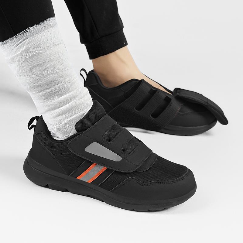 Women Adjustable Wide Box Diabetic Shoes Orthopedics Feet Swollen Walking Shoe for Elderly Foot Pain Relief Hallux Valgus Bunion