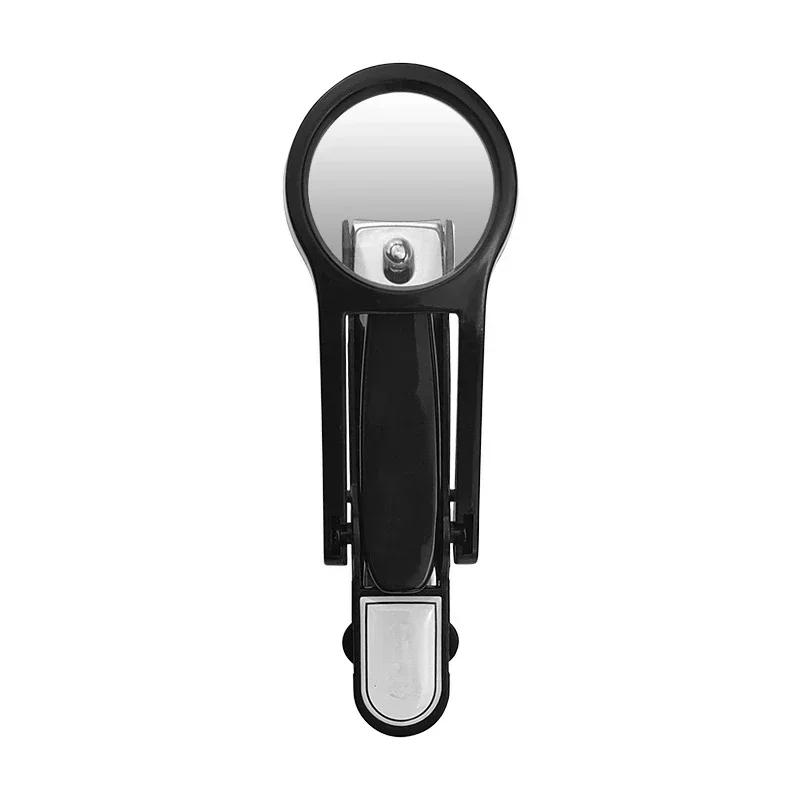 

1Pc Nail Clipper with Magnifying Glass for The Elderly Practical Anti-splash Stainless Steel Nail Clipper Beauty Tools Wholesale чёрный