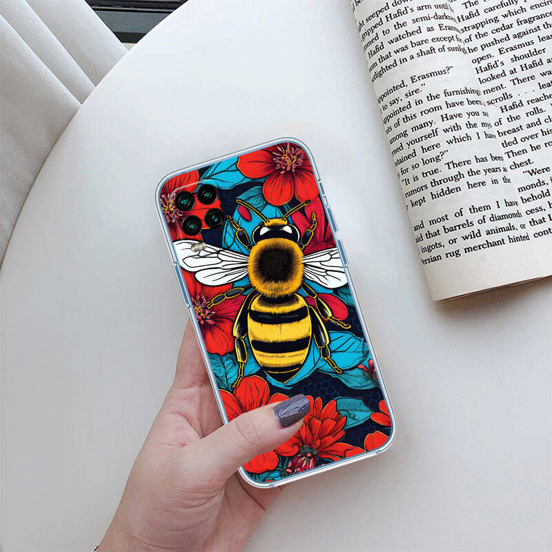 MH20 Bees Cartoon Case for Motorola E7 G6 G7 G8 G9 Plus Power Play G10 G20 G04 E30 E40 E22 E20 E13 E15 G22 G23 G05 G75 G35 G55