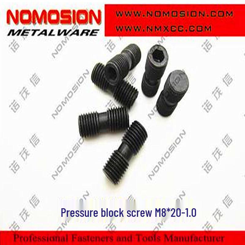12.9 CNC Inner Hexagon Pressure Plate Disc with Double-Ended M8 Screws (1.25mm x 20mm, 1.0mm x 16mm)