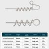 Stainless Steel Threaded Fishing Bait Needle Soft Worm Connector