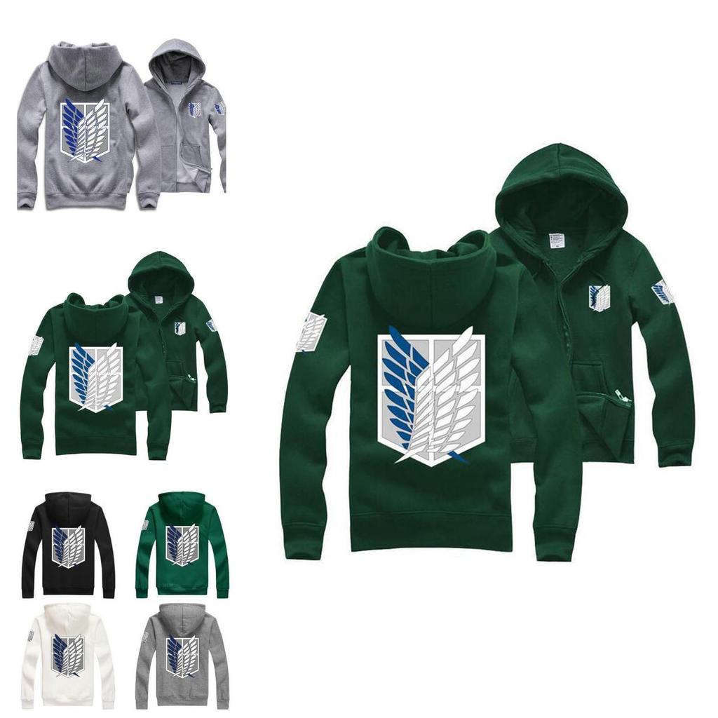On Titan Attack Shingeki No Kyojin Cosplay Costume Hoodie Jumper Jacket Coats