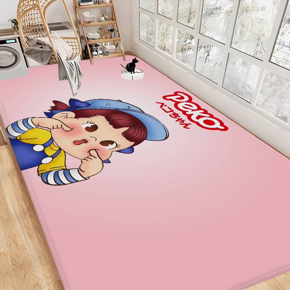 CUTE M-Milky P-Peko-chan Floor Mat Cheaper Anti-slip Modern Living Room Balcony Printed Bedside Mats