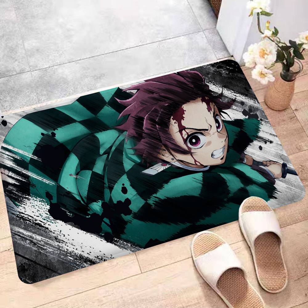 Japanische Dämonenjäger Fußmatte Waschbar Rutschfest Wohnzimmer Sofa Stühle Bereichsmatte Küche Bettseite Bereichsteppiche