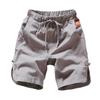 Men Beach Shorts Drawstring Elastic Waist Solid Color Loose Pockets Sports Quick-drying Plus Size Chinese Style Men Sweatpants Male Clothing
