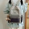 Schoolbag Korean Ins Simple and Versatile Commuter Backpack, Junior High School Girls and College Students Backpacking Travel Lightweight New 