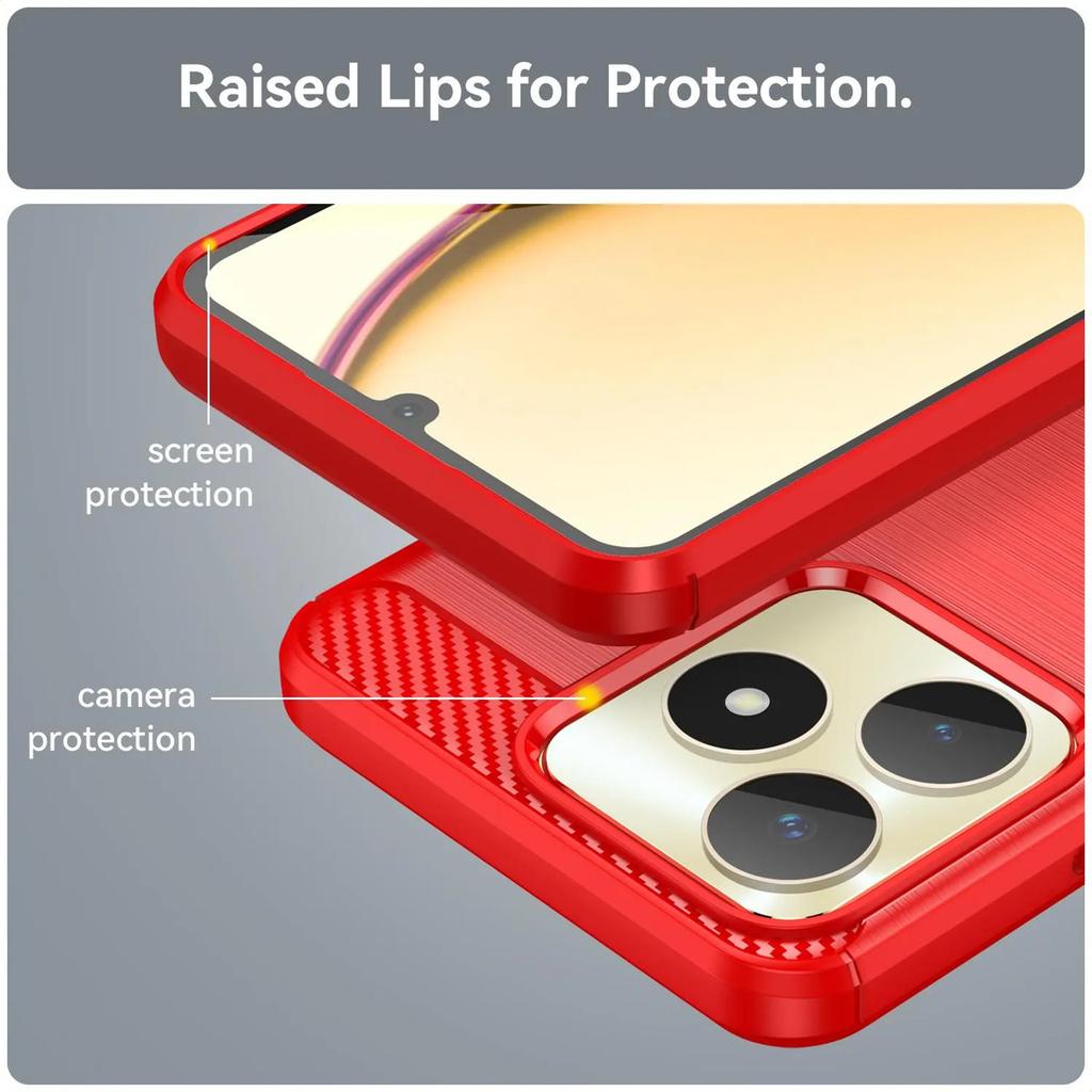 Phone Case For Oppo Realme Note 50 ,flexible Tpu Fiber Protective Cover For Oppo Realme Note 50