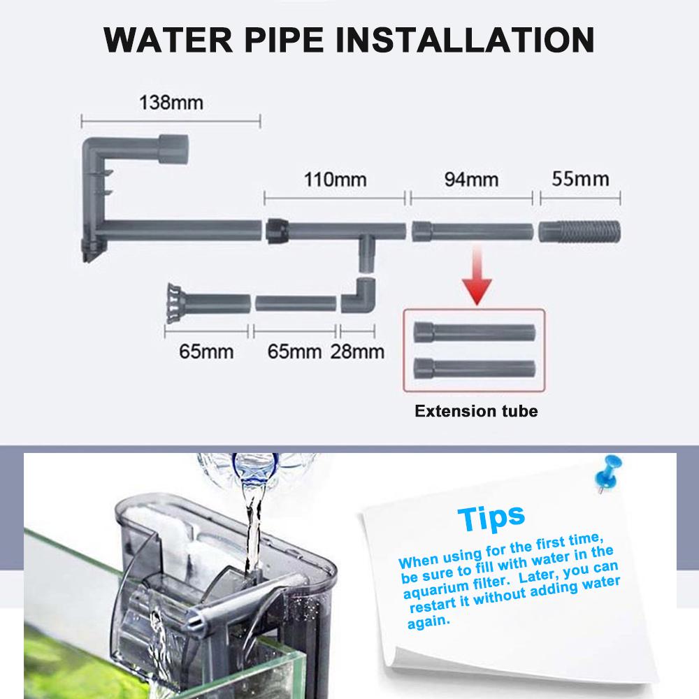 Buy External Fish Tank Aquarium Filter Waterfall Suspension Hanging