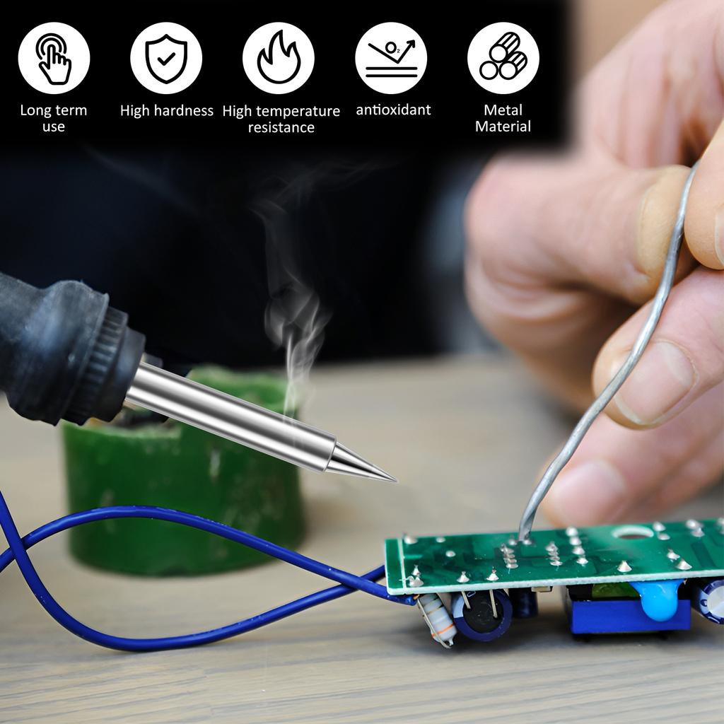 Mini Pencil Soldering Iron Tips Replacement for Pinecil Micro Soldering Iron, PTS200/TS100 Portable Solder Pen Tool Soldering Ac