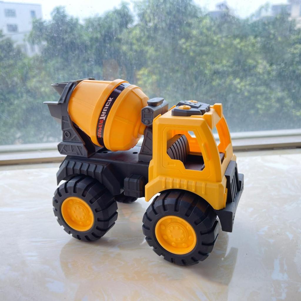 Miniature Construction Vehicles, Excavator, Dump Truck, Toy, Model Car, Construction Site, Collection, Kids Sand Toy, Beach, Park, Sandbox, Bath,