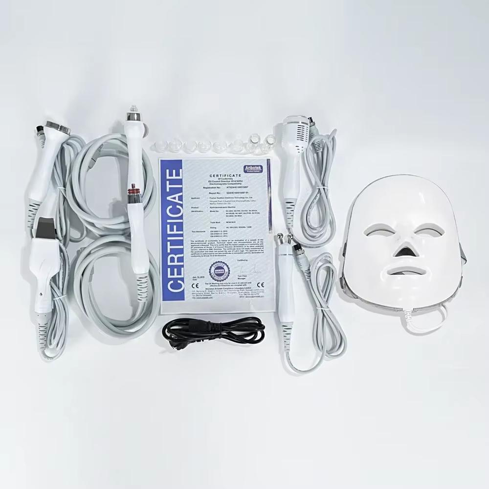 7-in-1 Multi-Functional Facial Beauty Device with RF Lifting, Oxygen Hydration, Ultrasonic Cleansing, and Skin Rejuvenation