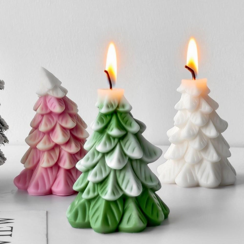 Christmas Tree Shape Plaster Resin Mold Silicone Crafts Making Molds Candle Mold  Desktop Ornament