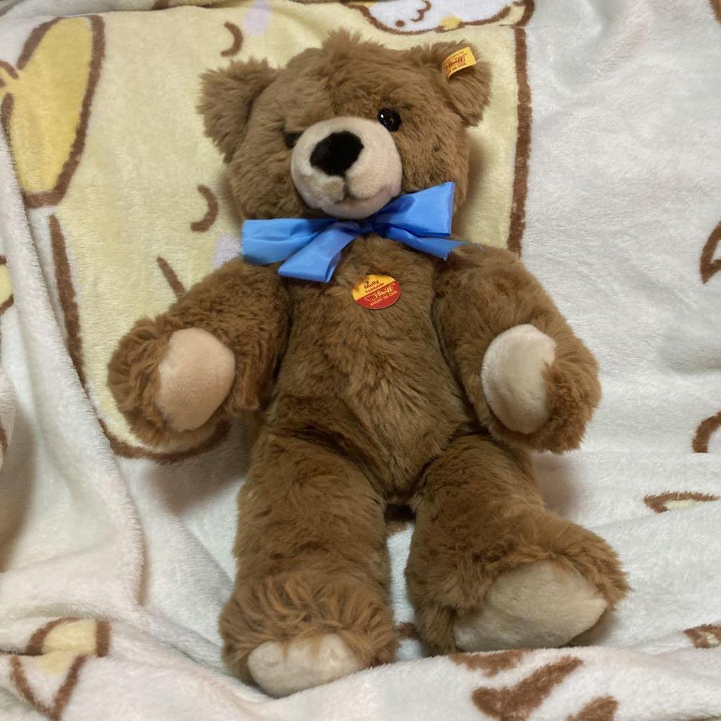 [USED] Steiff Molly 019982 Teddy Bear Plush Toy with Paper Tag, Pre-owned