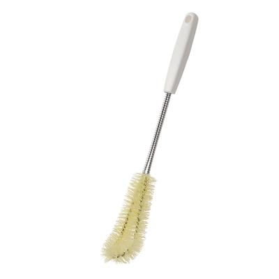 Curved  Bottle Cleaning Brush Ergonomic Long Handle Stainless Steel Nylon Bottle Brush Cleaner