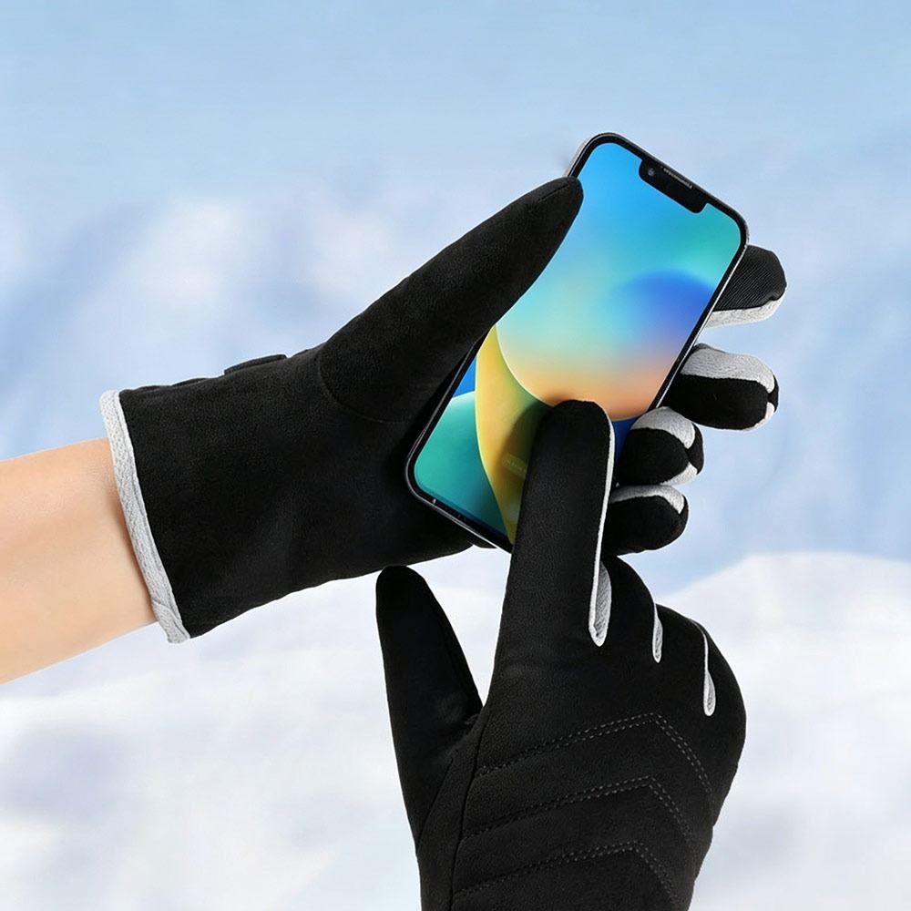 Warm Winter Gloves Touchscreen Thickened Thermal Gloves Fashion Cycling Gloves for Men