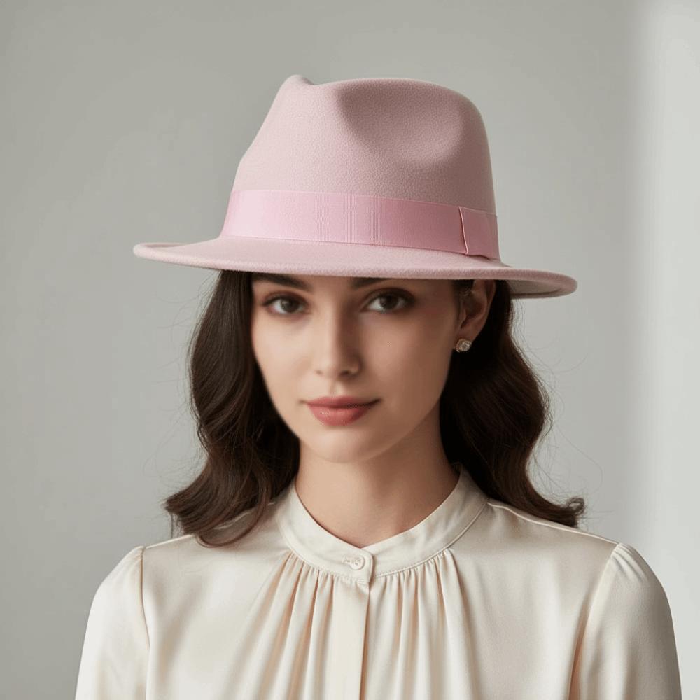 Cappello Fedora Classico Cappello Vintage in Feltro di Lana Cappello da Gentleman Berretto Trilby Uomo / Donna