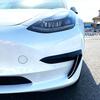 Für Tesla Model 3 2017-2023 Frontstoßstange Spoiler Nebelscheinwerfer Blenden Zierleiste Abdeckung Luftmesser Splitter Bodykit Tuning