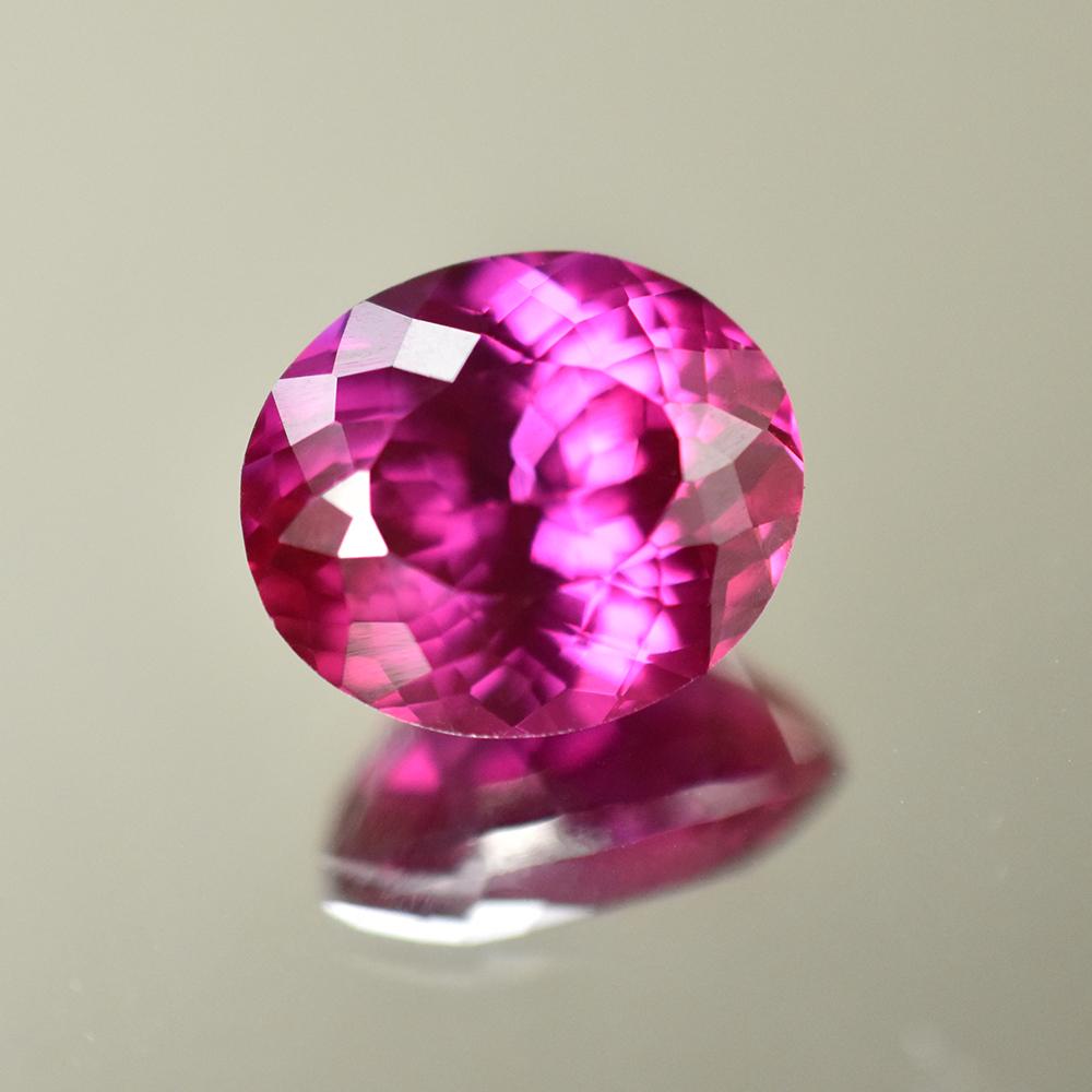 Natural Pink Sapphire Loose Gemstone 14 ct Oval Cut for Jewelry Making September Birthday Birthstone