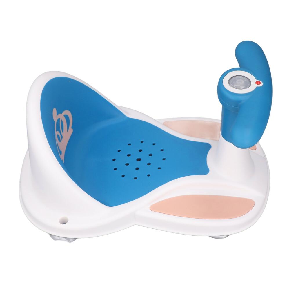 Baby-Badewannensitz Rutschfest, Mit Musik, Tragbar, Blau, 28x39,5x17cm