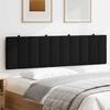 VidaXL Coussin de tête de lit noir 180 cm tissu 4019179