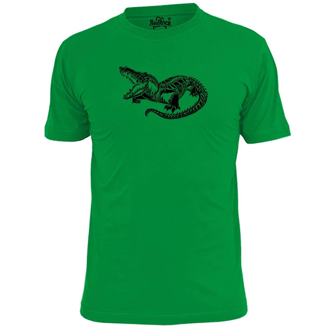 

Mens Maori Crocodile Stencil T shirt WildLife Reptile Art 3XL