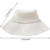 Elegant Knitted Winter Scarf Casual Office Neckerchief Travel Friendly Scarves for Outdoor Use